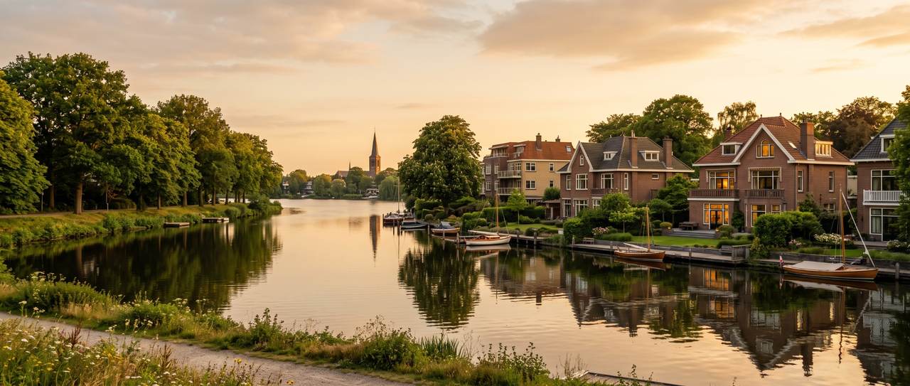 Villa's en appartementen aan de Bergse Plassen in Hillegersberg